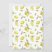 レモン ブルーム グリーンナリー シックな卒業パーティー 招待状 (裏面)