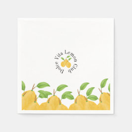 レモン ブルーム コレクション スタンダードカクテルナプキン