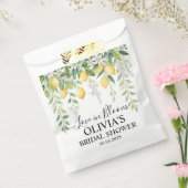 レモン ブルーム ブライダル シャワー フェイバーバッグ (封をした状態)