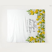 レモン ブルーム ブライダル シャワー フォトブース 背景 タペストリー (正面(横))