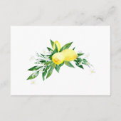 レモン ブロッサム  ウェディング レセプション 詳細 エンクロージャーカード (裏面)