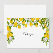 レモン・ブロッサム・グリーンエリー サンキューカード (正面/裏面)
