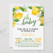 レモン ベイビー シャワーの招待状 - オー ベイビー 招待状 (正面)