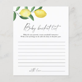 レモン – ベビーバケットリストゲーム