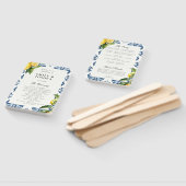 レモン ポジタノ イタリアン ウェディング セレモニー プログラム ハンドファン (組立なし)