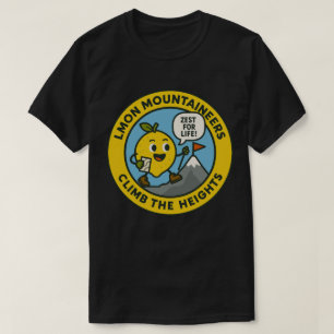 レモン・マウンテニアが高みを目指して登る Tシャツ