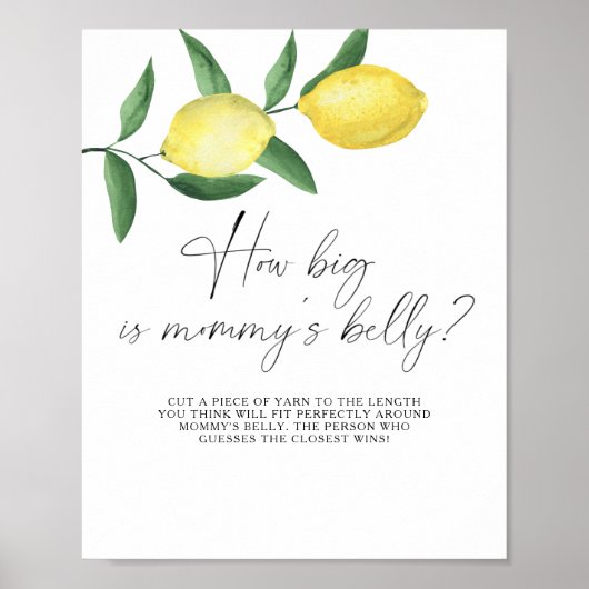 レモン – ママの腹のゲームはどれくらい大きい ポスター (正面)