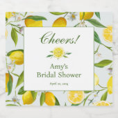 レモン メイン スクイーズ チャンピエンボトルラベル スパークリングワインラベル (シングルラベル)