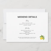 レモン メイン スクイーズ バチェロレッテ 予定 招待状 (裏面)