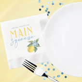 レモン メイン スクイーズ パーソナライズ コイン カクテル 縁ありカクテルナプキン