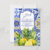 レモン メイン スクイーズ ブライダルシャワー サンキューカード (正面)