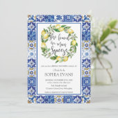 レモン メイン スクイーズ メディテレーニア ブライズシャワー 招待状 (スタンド正面)