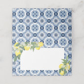 レモン メディテラニアン ブランク フード ラベル または プレイスカード (外部開封)