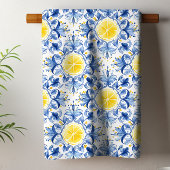 レモン メディテレニアン タイル キッチンタオル