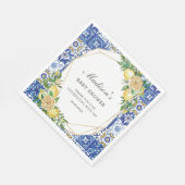 レモン メディテレニアン バースデー ブライダル ベイビー シャワー スタンダードランチョンナプキン (角)