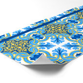 レモン メディテレーニアンタイル ブライダルシャワー ポスター (角)