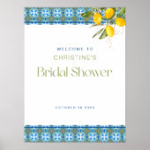 レモン メディテレーニアンタイル ブライダルシャワー ポスター (正面)