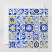 レモン メディテレーニアンブライダルシャワー感謝カード サンキューカード (裏面)