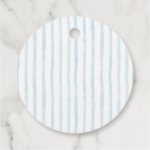 レモン メディテレーニアンブルー ボウ ブライダルシャワー フェイバータグ (裏面)