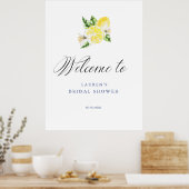 レモン メディテレーニア シャワー ウェルカム ポスター (キッチン)