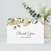 レモン&ユーカリブライダルシャワーサンキューカード サンキューカード (スタンド正面)