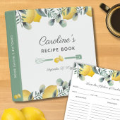 レモン&ユーカリレシピカードバインダーインサート