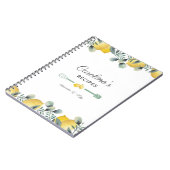 レモン&ユーカリレシピクックブック ノートブック (左側)