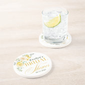 レモン ユーカリ ローズ シトラス ブライダルシャワー コースター (側面)