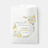レモン ユーカリ ローズ ブライダルシャワー サンクス フェイバーバッグ (正面)