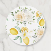 レモン ユーカリ ローズ ブライダルシャワー 感謝 フェイバータグ (裏面)