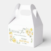 レモン ユーカリ ローズ ブライダルシャワー 感謝 フェイバーボックス (正面サイド)