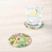 レモン ライミー スカロップペーパーコースター ペーパーコースター (インサイチュ)