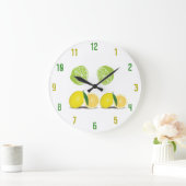 レモン&ライムウォールクロック ラージ壁時計 (ホーム)