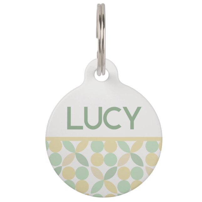 レモン/ライムシトラスマグ ペット　ネームタグ (正面)