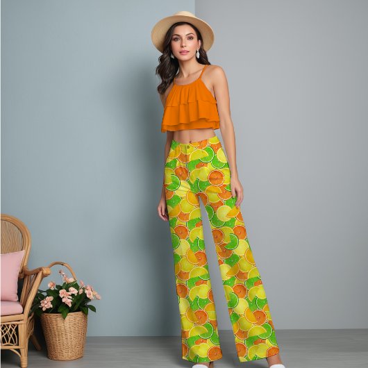 レモン、ライム、オレンジ ファブリック