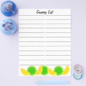 レモン ライム 買い物リスト チラシ (シングル)