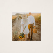 レモン ライム QR コード フォト ウェディング RSVP (裏面)