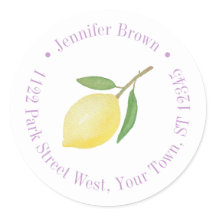 レモン ラベンダー ウェディング シャワー 返送先住所