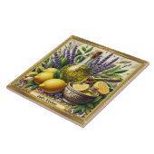 レモン、ラベンダー、油、思い出すイタリア タイル (側面)