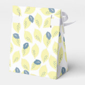 レモン&リーフパターンベビーシャワーギフトボックス フェイバーボックス (裏面サイド)