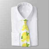 レモン |レモンスライス | sunny citrus pattern ネクタイ (タイ)