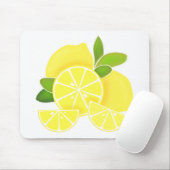 レモン |レモンスライス | sunny citrus pattern マウスパッド (マウス)