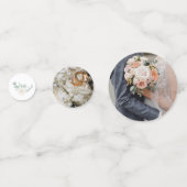 レモン＆ローズの結婚式 受付用コンフェッティ コンフェッティ (裏面)