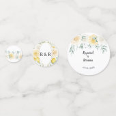 レモン&ローズの結婚式 受付用 コンフェッティ (正面)