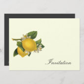 レモン-ヴィンテージ招待状 招待状 (正面/裏面)