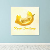 レモン – 保笑顔 キャンバスプリント (インサイチュ (ウッドフロア))