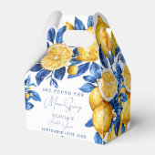 レモン | 夏のブライダルシャワー プチギフト フェイバーボックス (正面サイド)