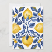 レモン | 夏のブライダルシャワー 招待状 (裏面)