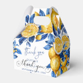 レモン | 夏の赤ちゃんシャワーのお願い フェイバーボックス (裏面サイド)