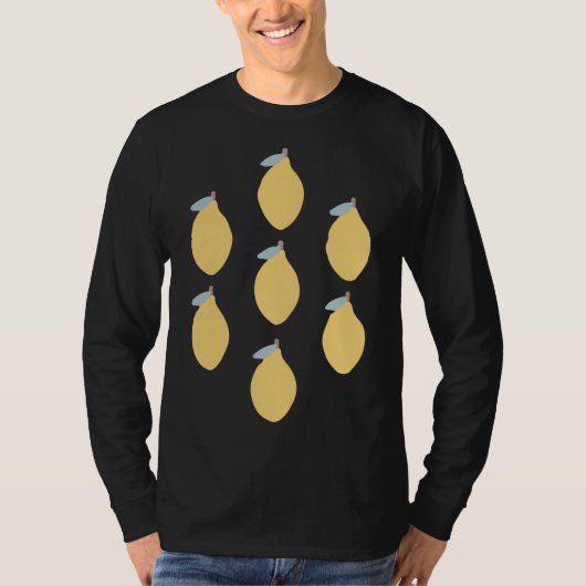 レモン – 対称的なパターンを持つ柑橘類の果実 Tシャツ (正面)